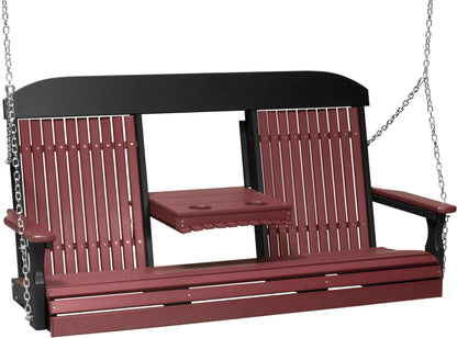 5' Classic Poly Swing Cherrywood & Black