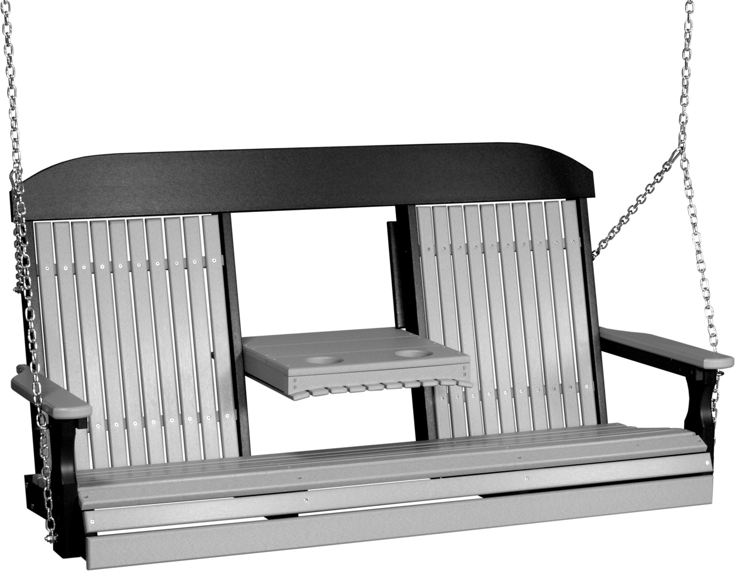 5' Classic Poly Swing Dove Gray & Black