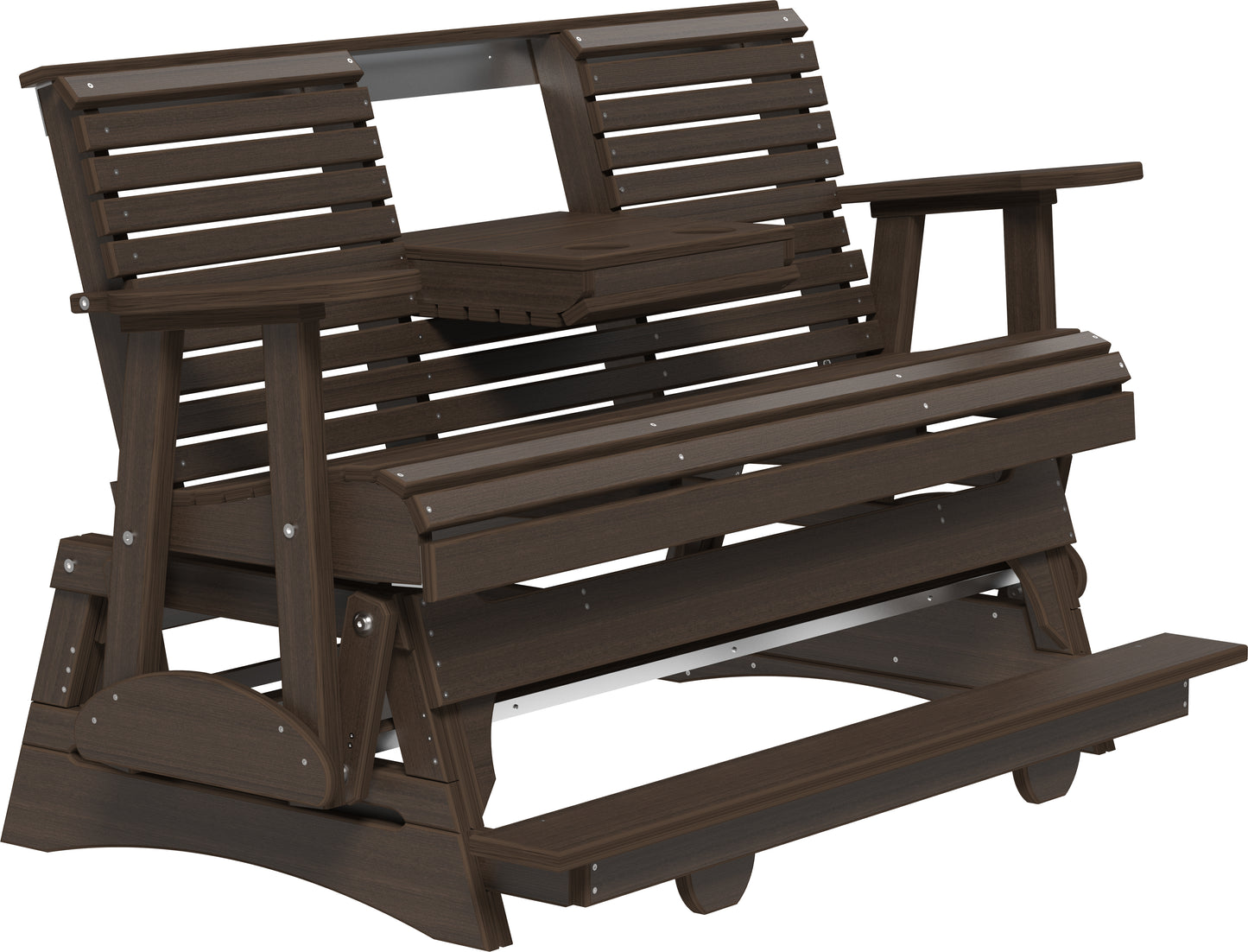 5' Plain Balcony Glider Brazilian Walnut