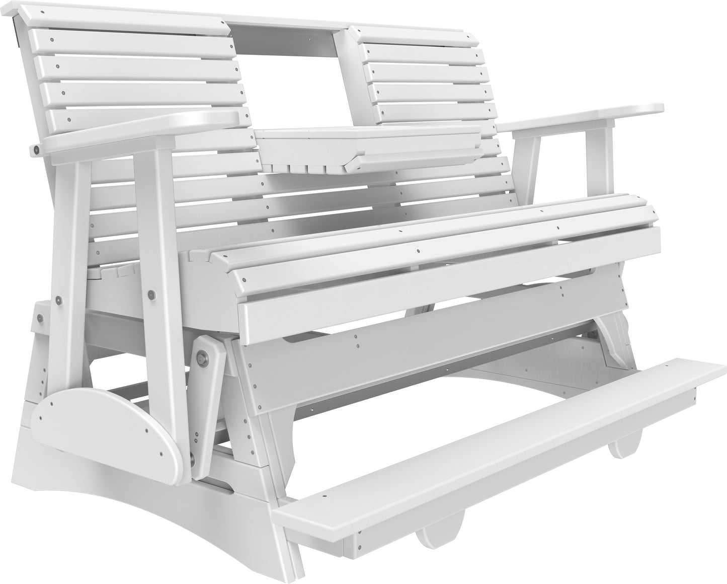 5' Plain Balcony Glider White