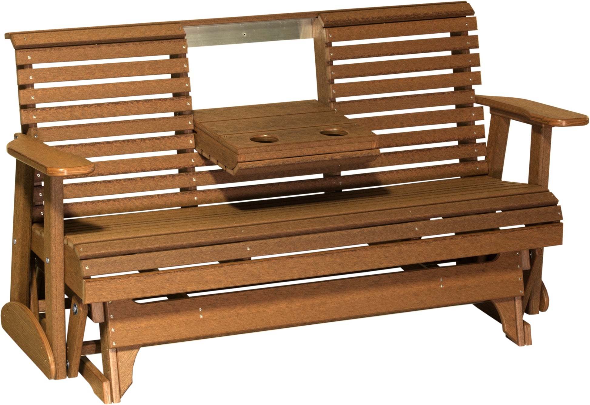 5' Plain Glider Antique Mahogany