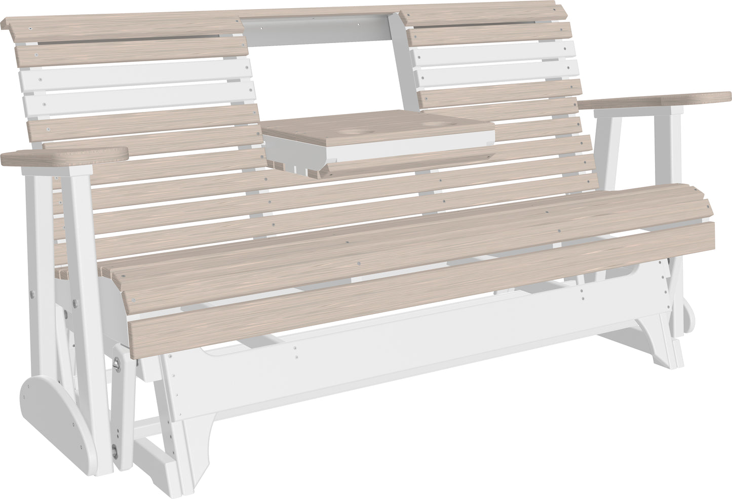 5' Plain Glider Birch & White