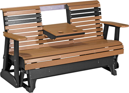 5' Plain Glider Cedar & Black