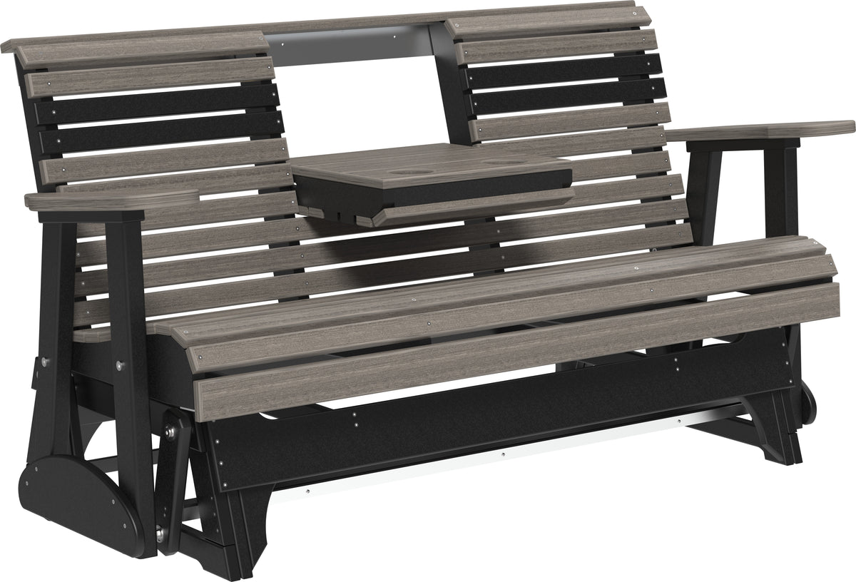 5' Plain Glider Coastal Gray & Black