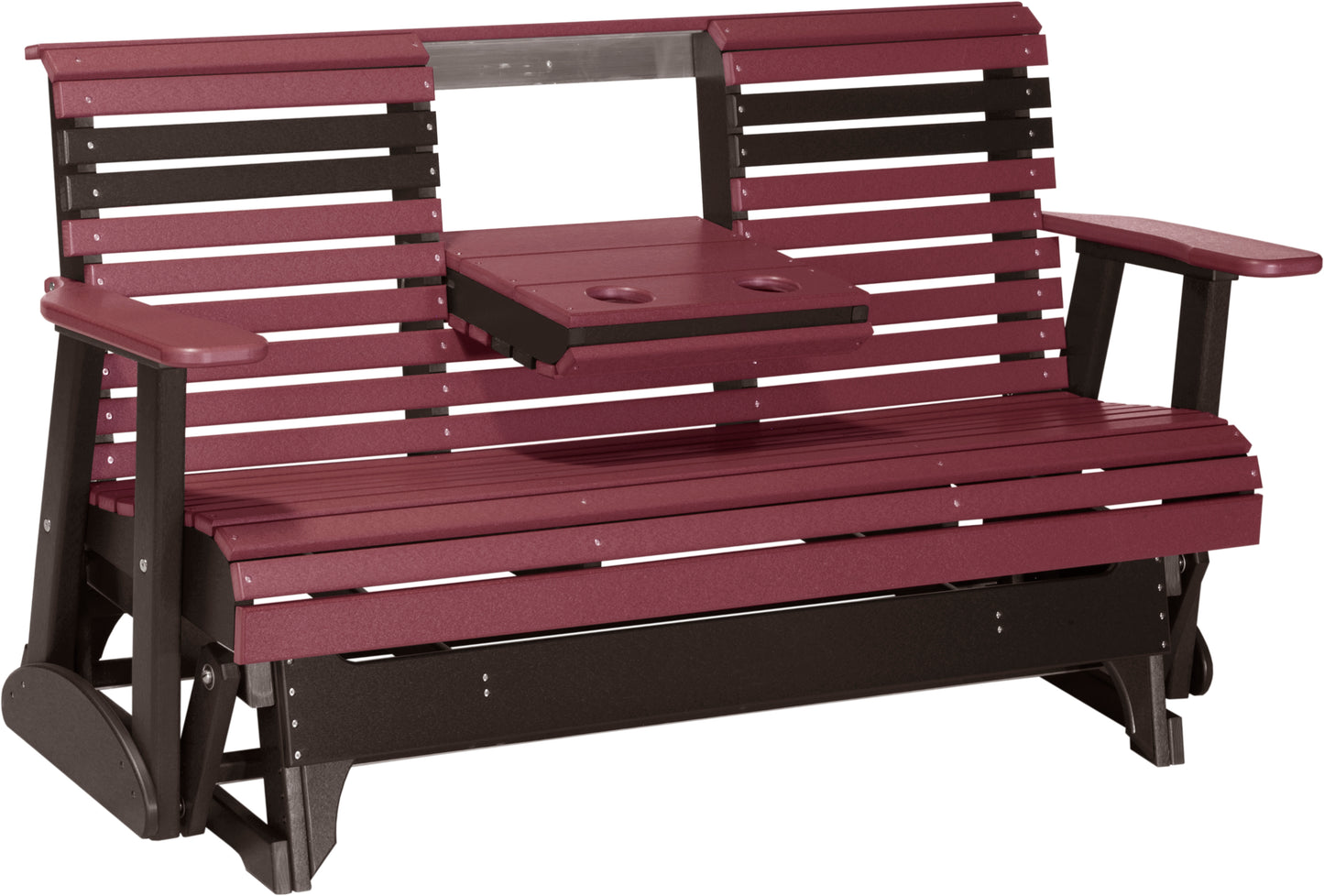 5' Plain Glider Cherrywood & Black