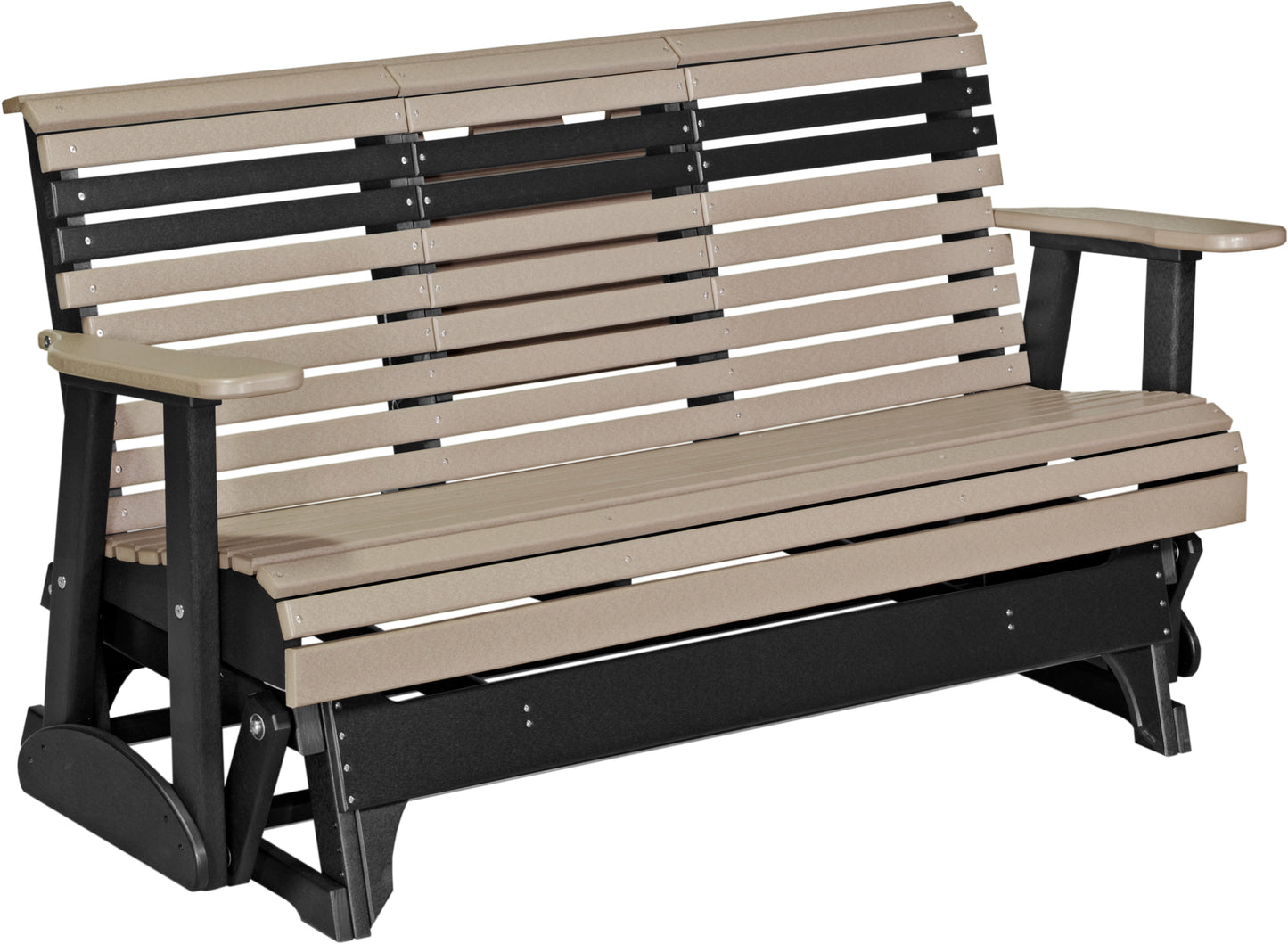 5' Plain Glider Weatherwood & Black