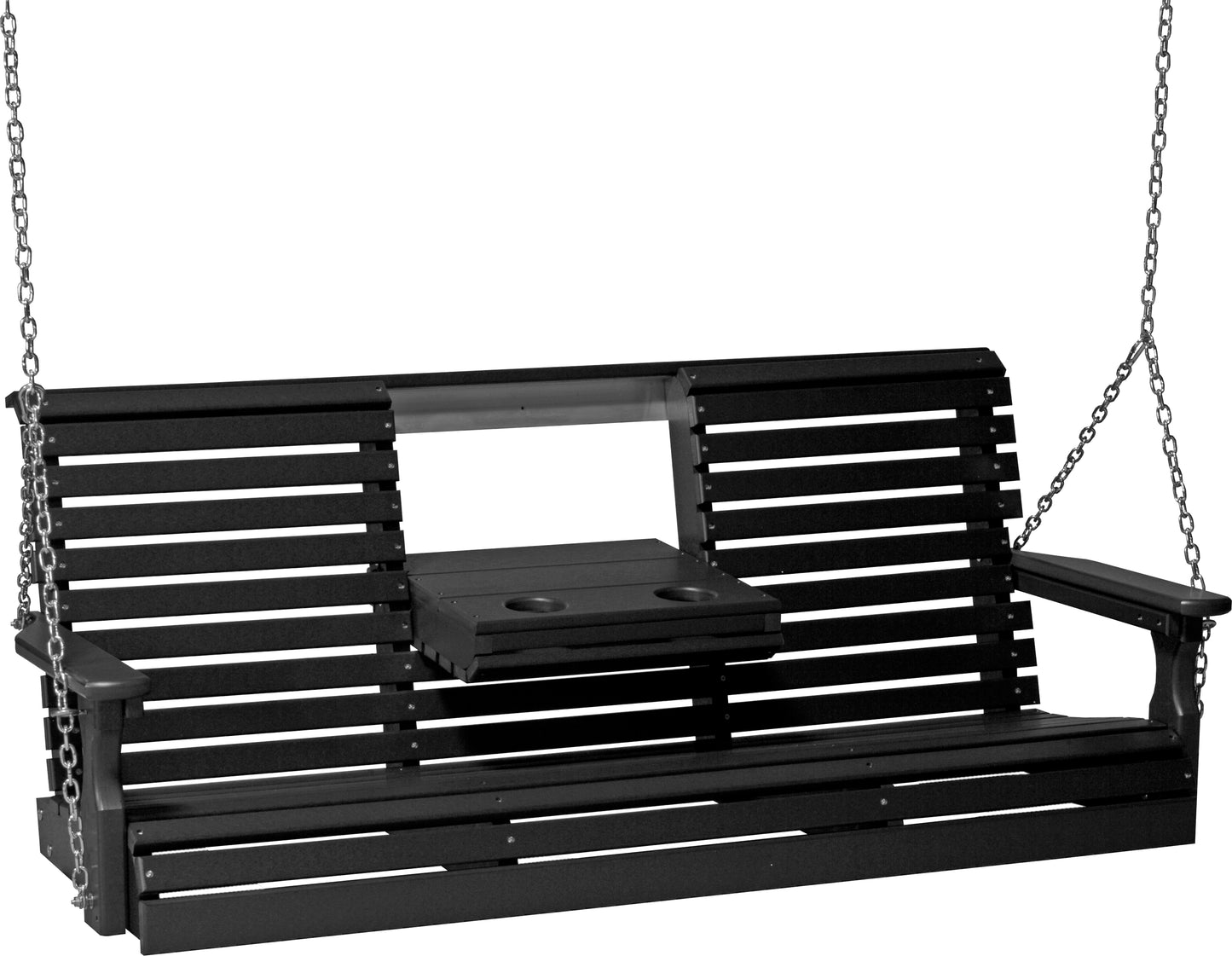 5' Plain Poly Swing Black