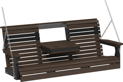 5' Plain Poly Swing Brazilian Walnut & Black