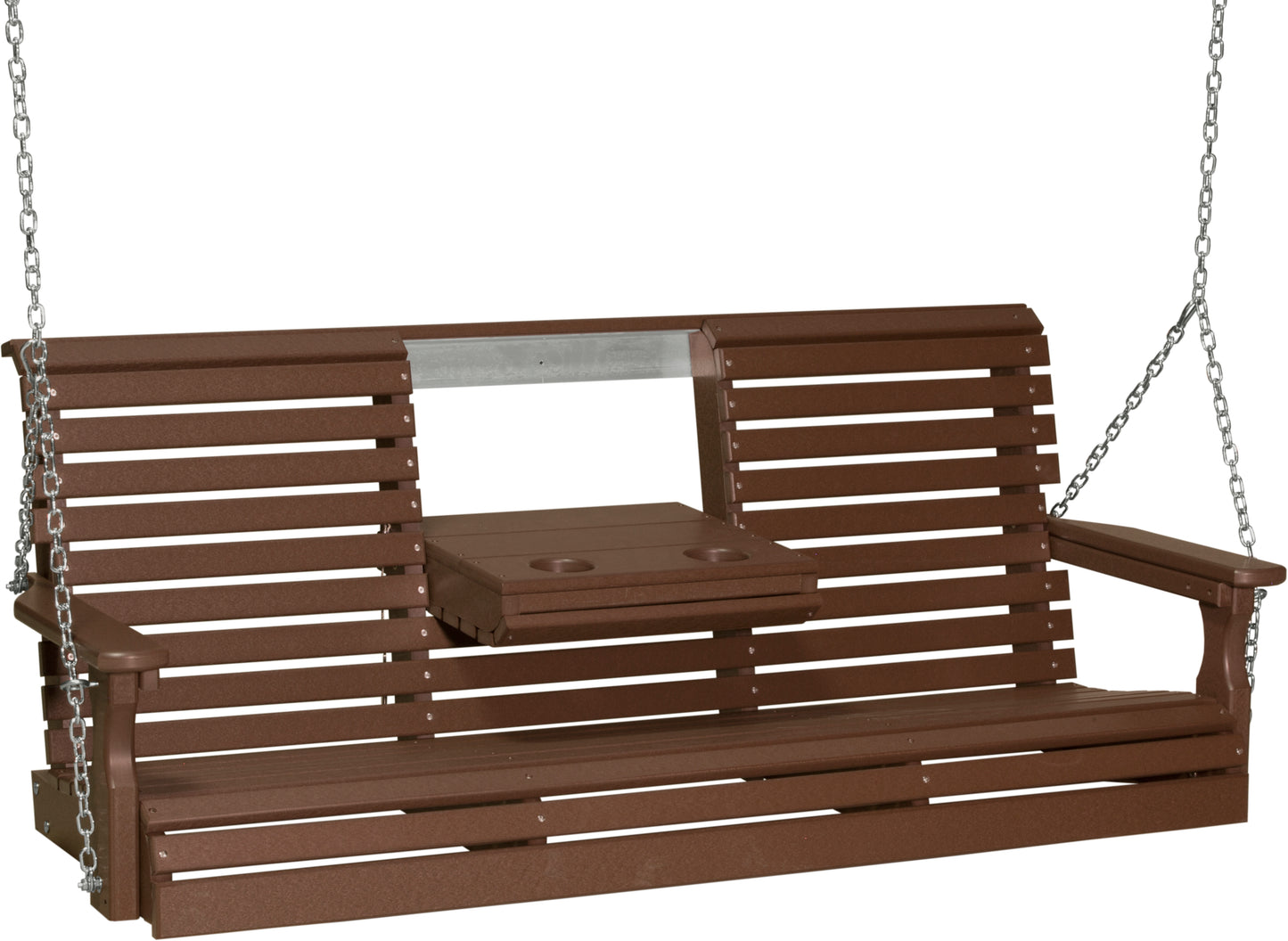 5' Plain Poly Swing Chestnut Brown