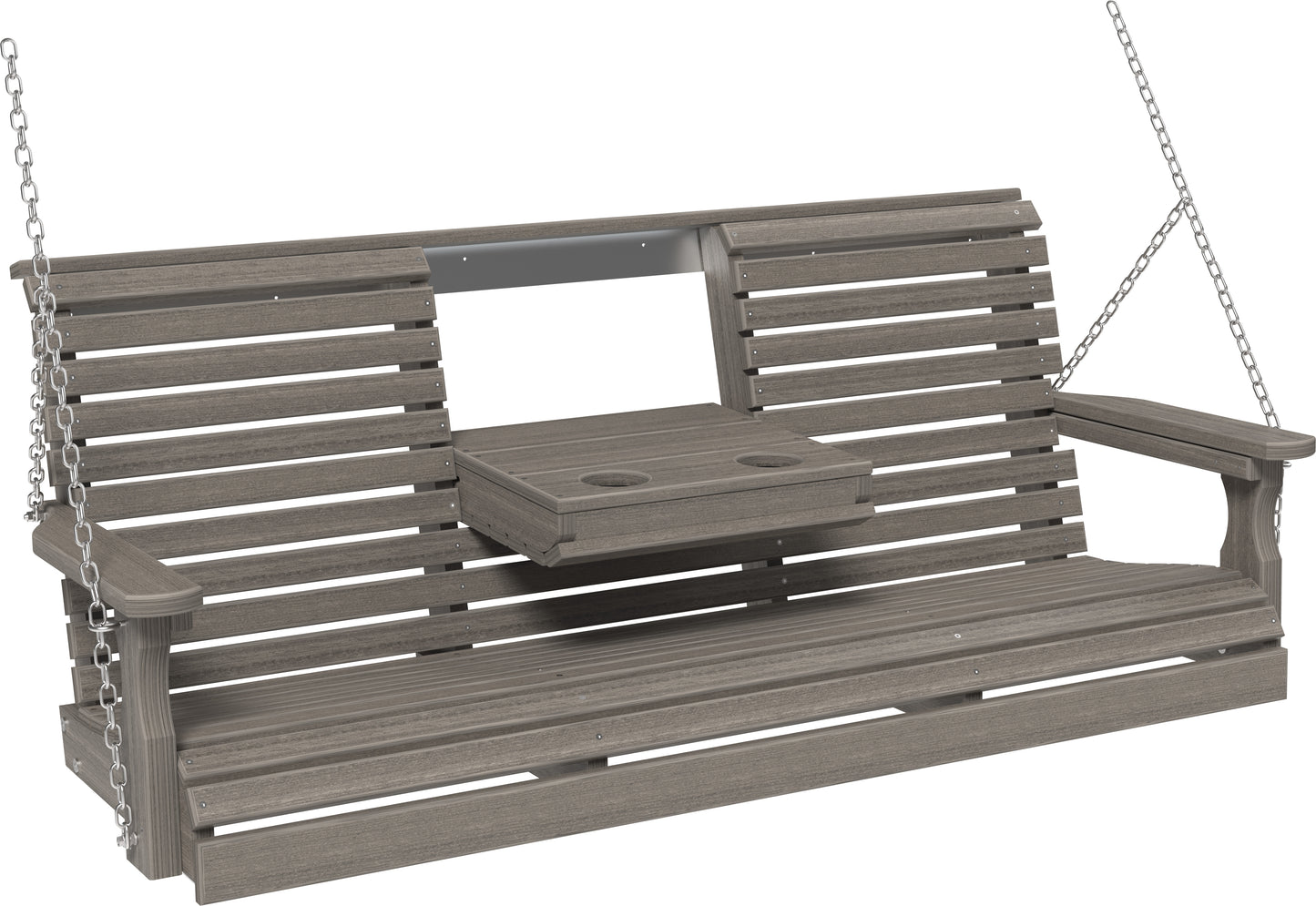 5' Plain Poly Swing Coastal Gray