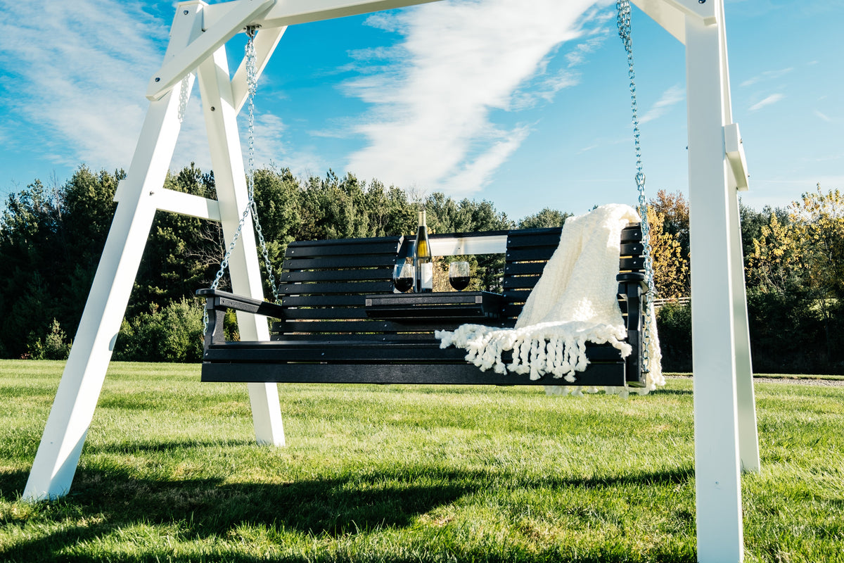 5' Plain Poly Swing Black