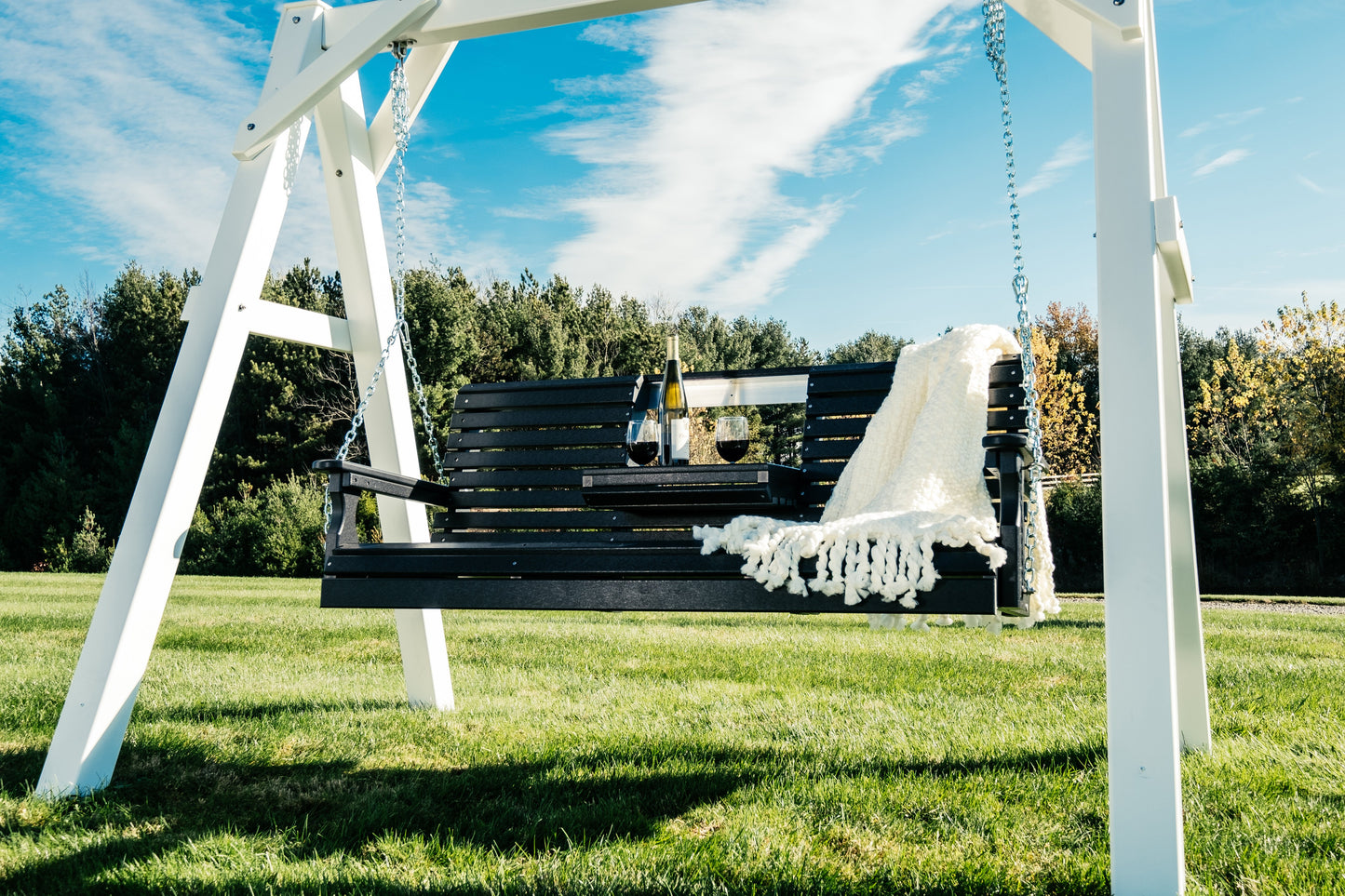 5' Plain Poly Swing Black