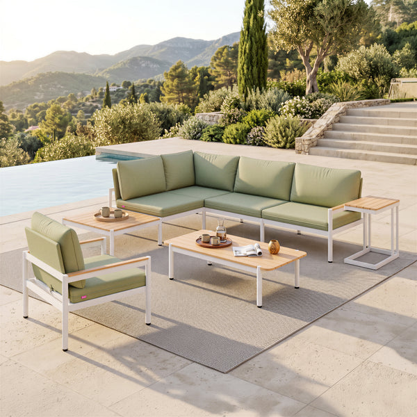 Lychee Modular Sectional Green