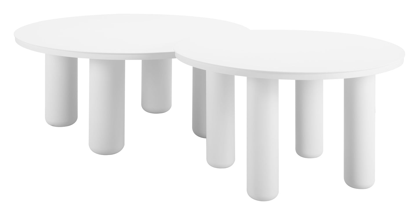 Ola Coffee Table Set (2-Piece) White