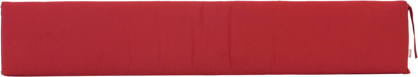 72" Café Bench Cushion Logo Red