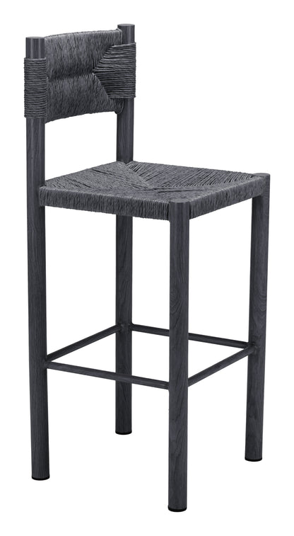 Iska Barstool (Set of 2) - Black
