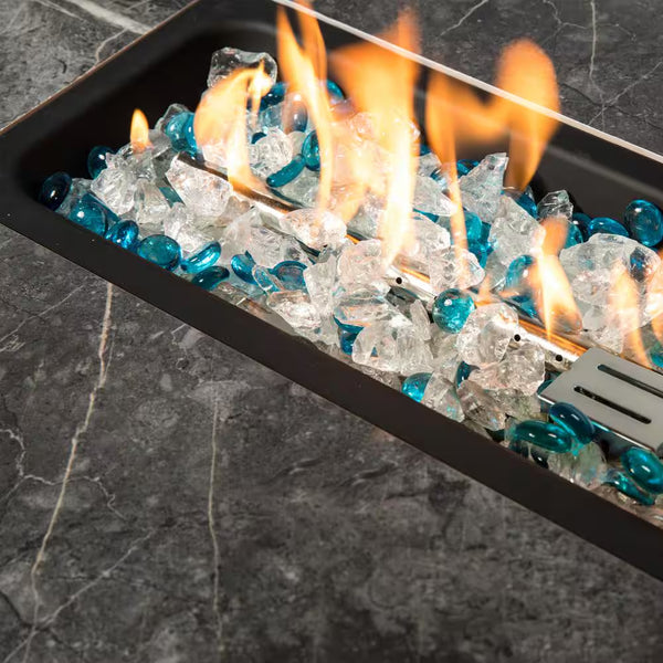 32 In. Propane Fire Pit Table Auto-Ignition Gas Fire Table