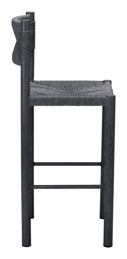 Iska Barstool (Set of 2) - Black