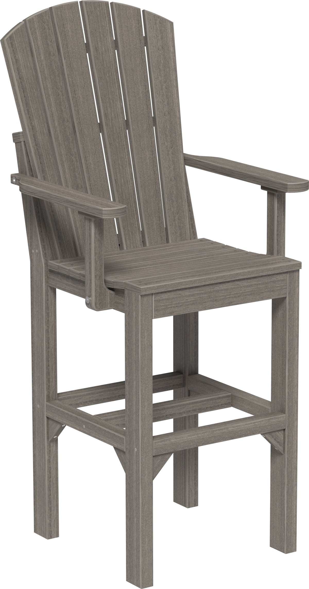 Adirondack Arm Chair Coastal Gray / Bar Height
