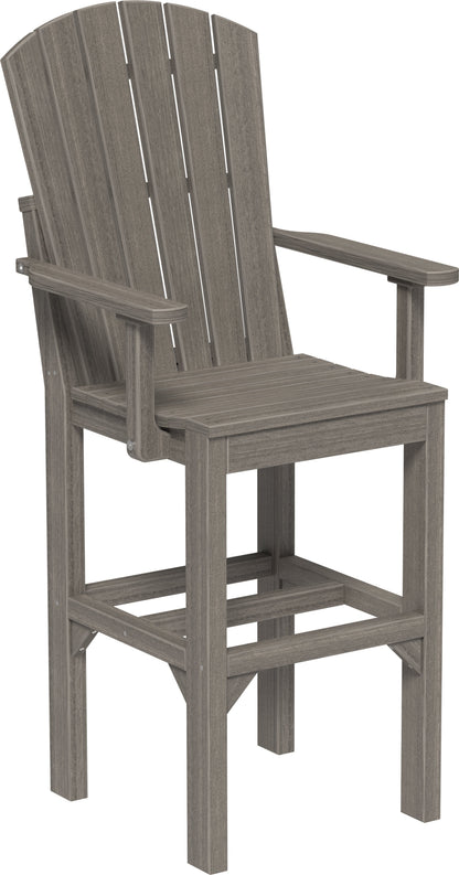 Adirondack Arm Chair Coastal Gray / Bar Height