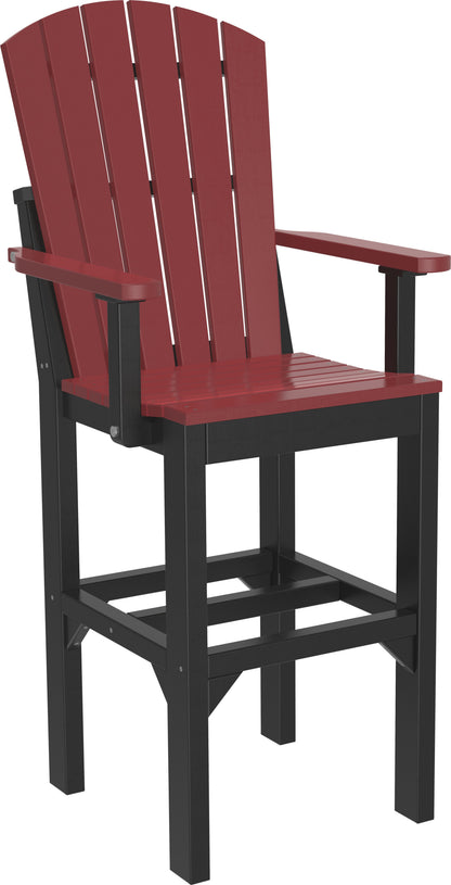 Adirondack Arm Chair Cherrywood & Black / Bar Height