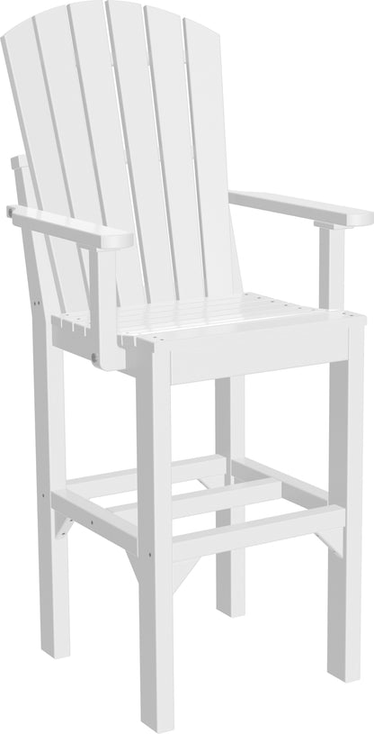 Adirondack Arm Chair White / Bar Height