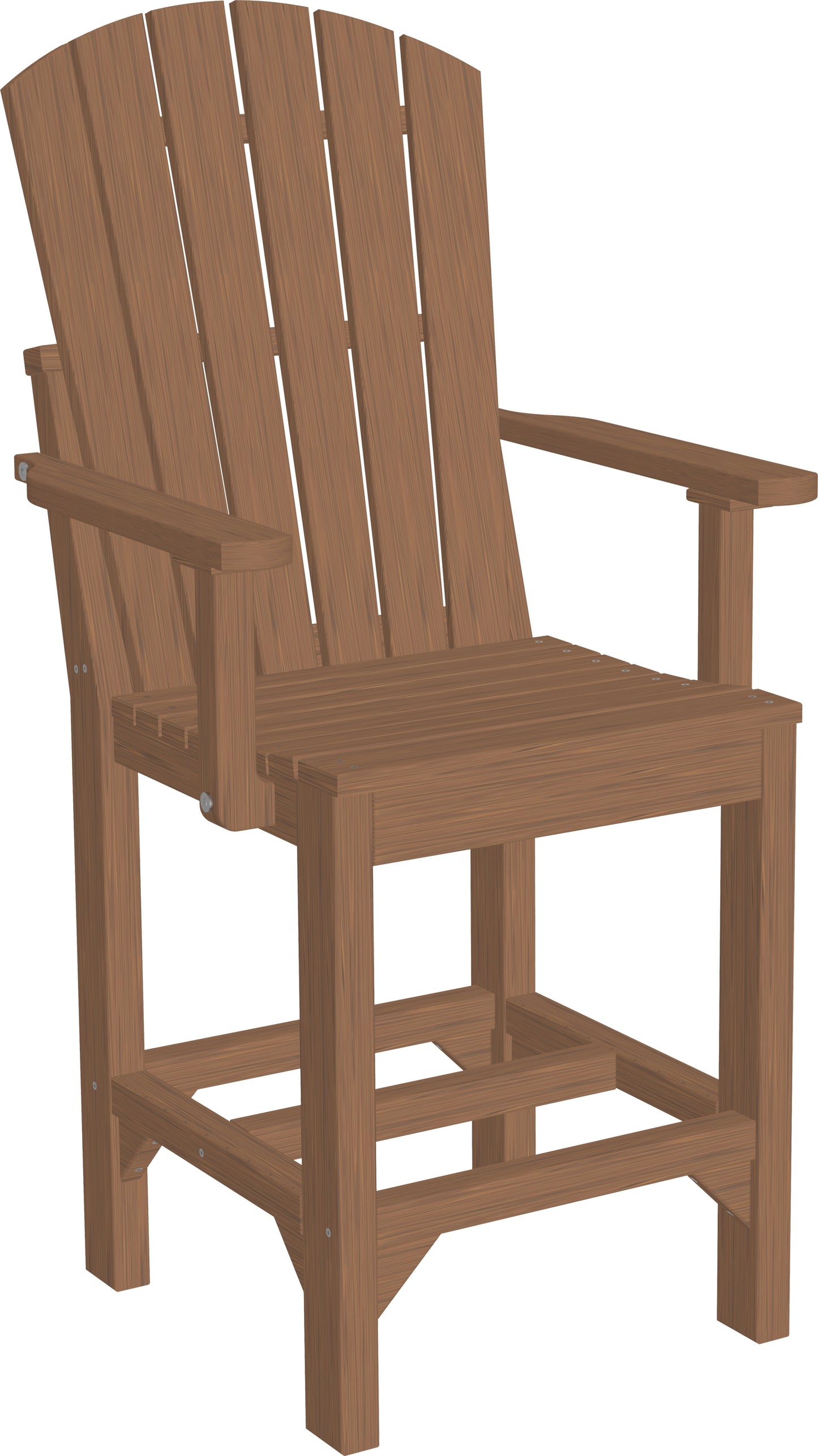 Adirondack Arm Chair Antique Mahogany / Counter Height
