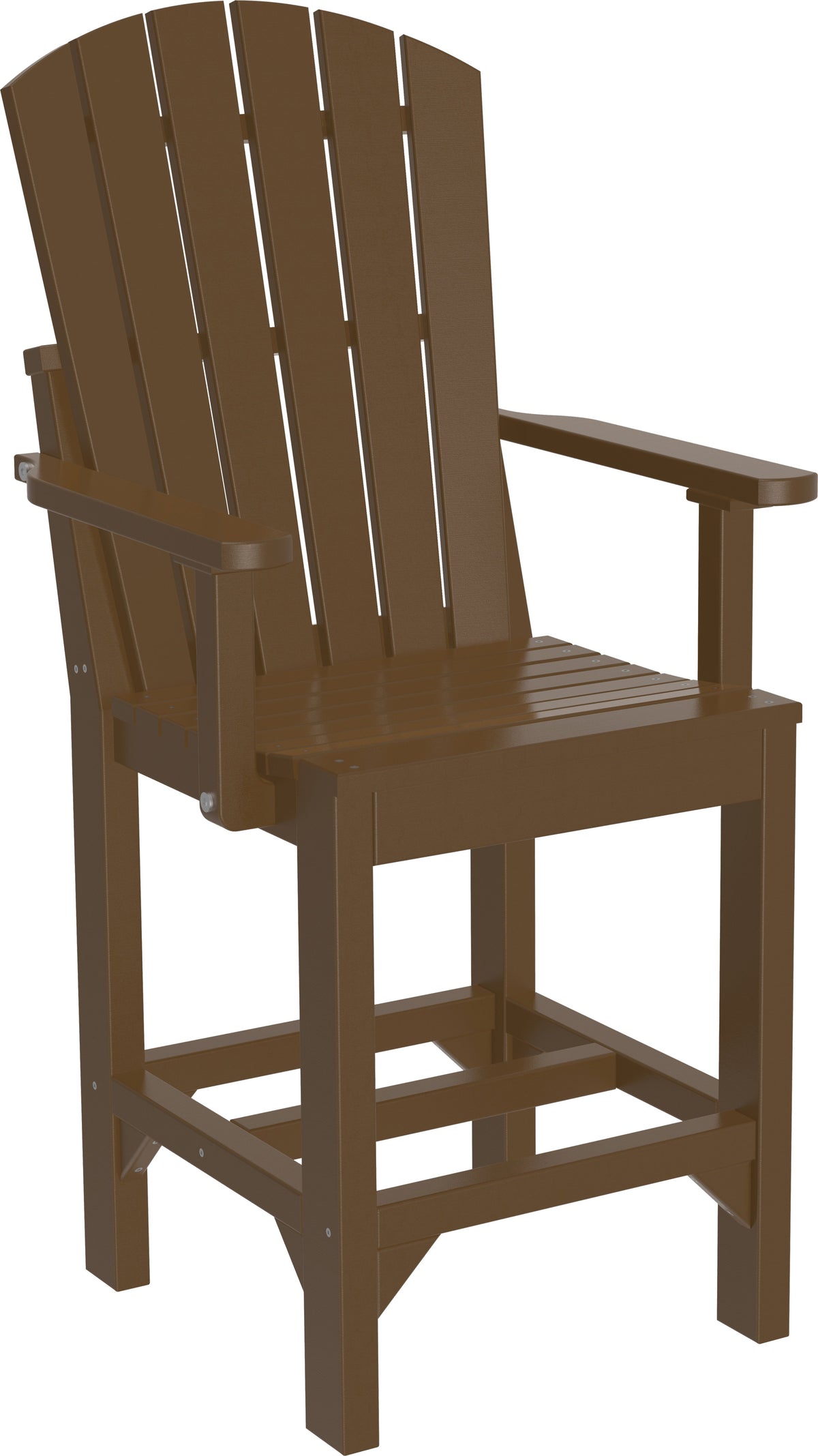Adirondack Arm Chair Chestnut Brown / Counter Height