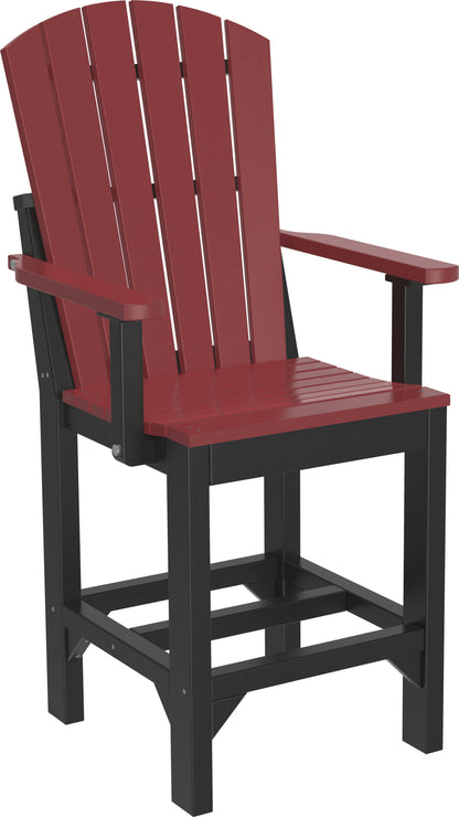 Adirondack Arm Chair Cherrywood & Black / Counter Height