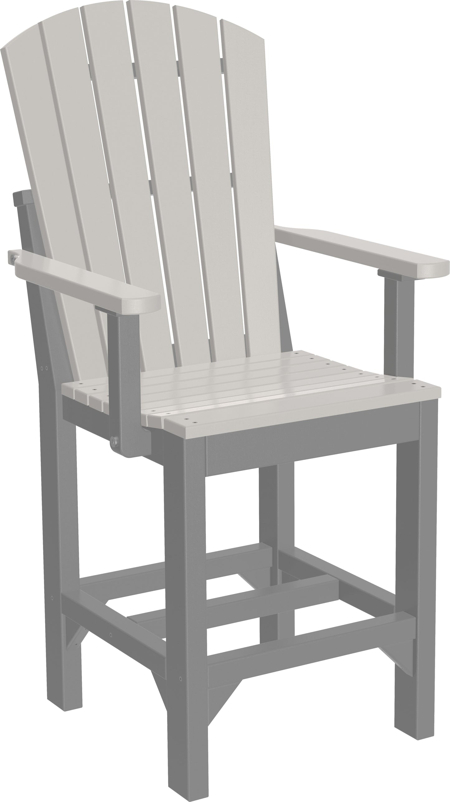 Adirondack Arm Chair Dove Gray & Slate / Counter Height