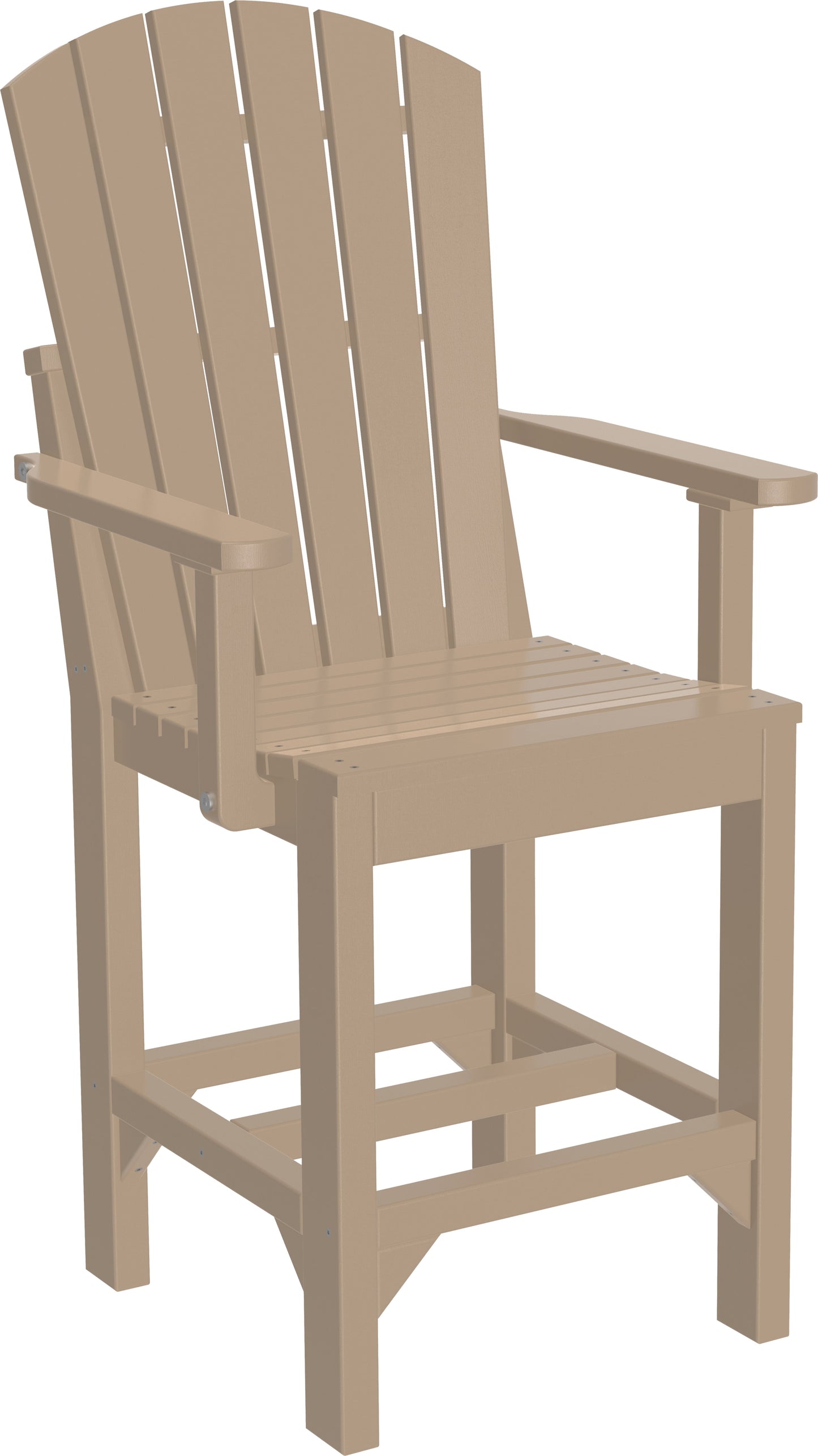 Adirondack Arm Chair Weatherwood / Counter Height