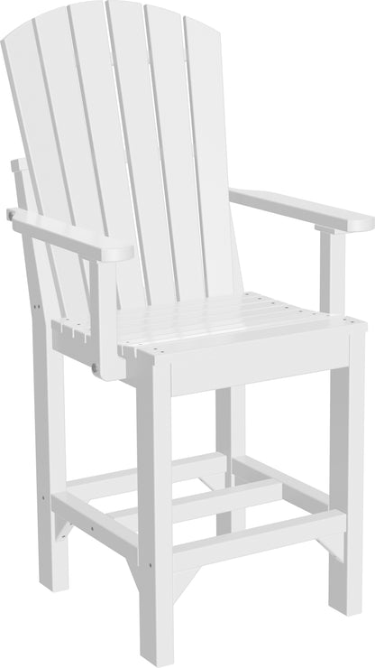 Adirondack Arm Chair White / Counter Height