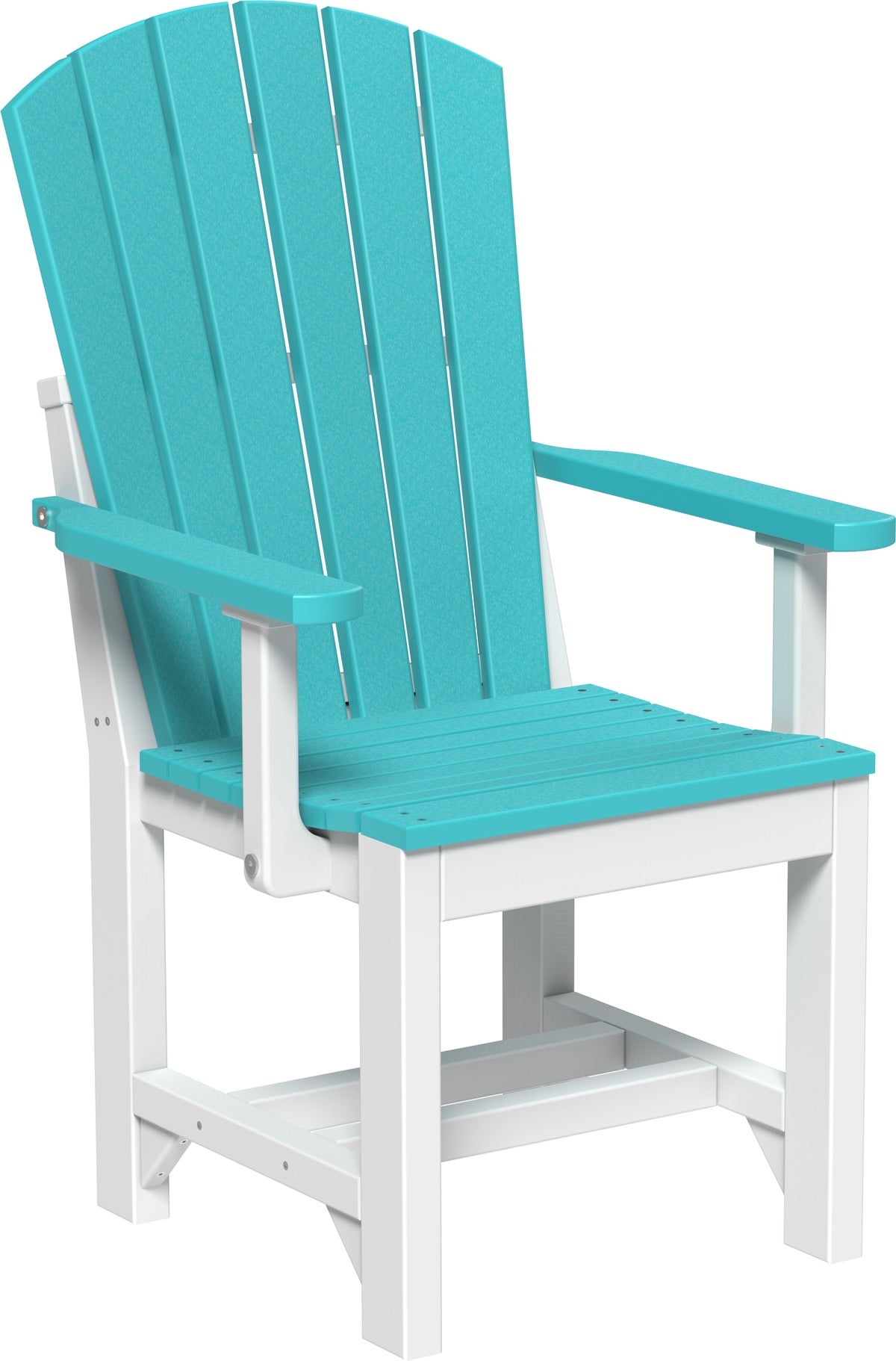 Adirondack Arm Chair Aruba Blue & White / Dining Height