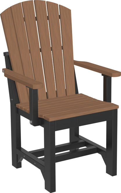 Adirondack Arm Chair Antique Mahogany & Black / Dining Height