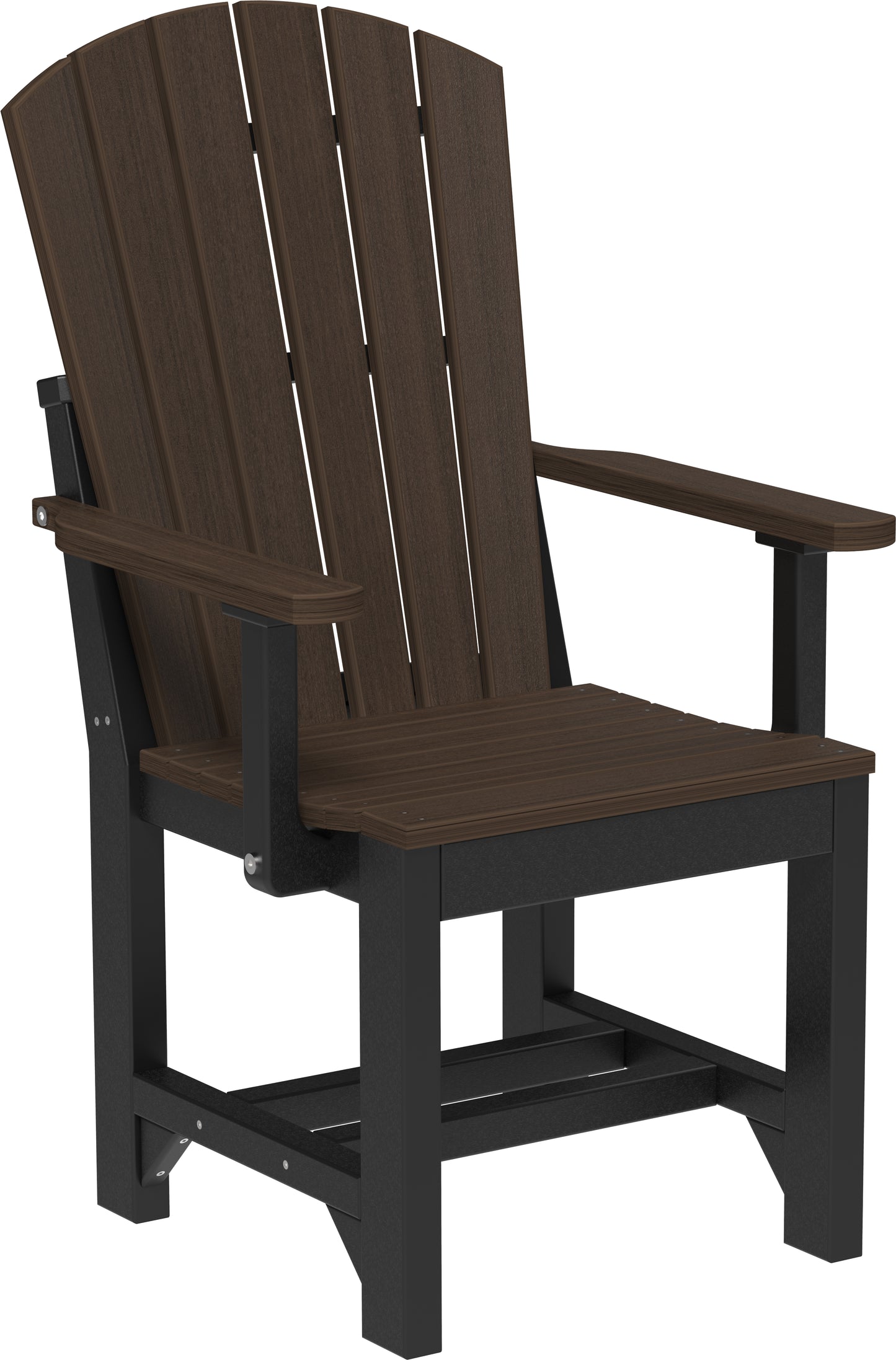 Adirondack Arm Chair Brazilian Walnut & Black / Dining Height