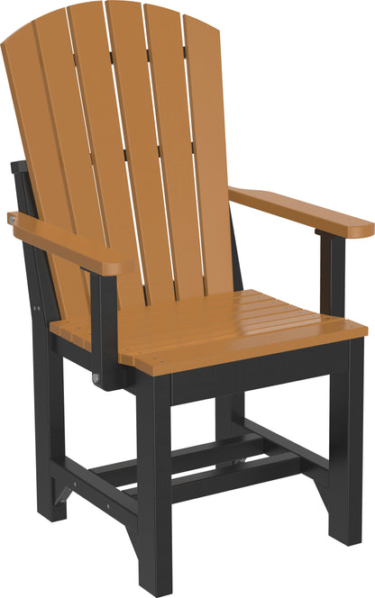 Adirondack Arm Chair Cedar & Black / Dining Height