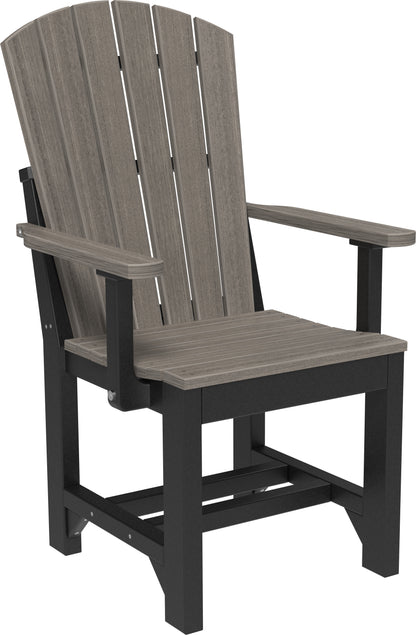 Adirondack Arm Chair Coastal Gray & Black / Dining Height