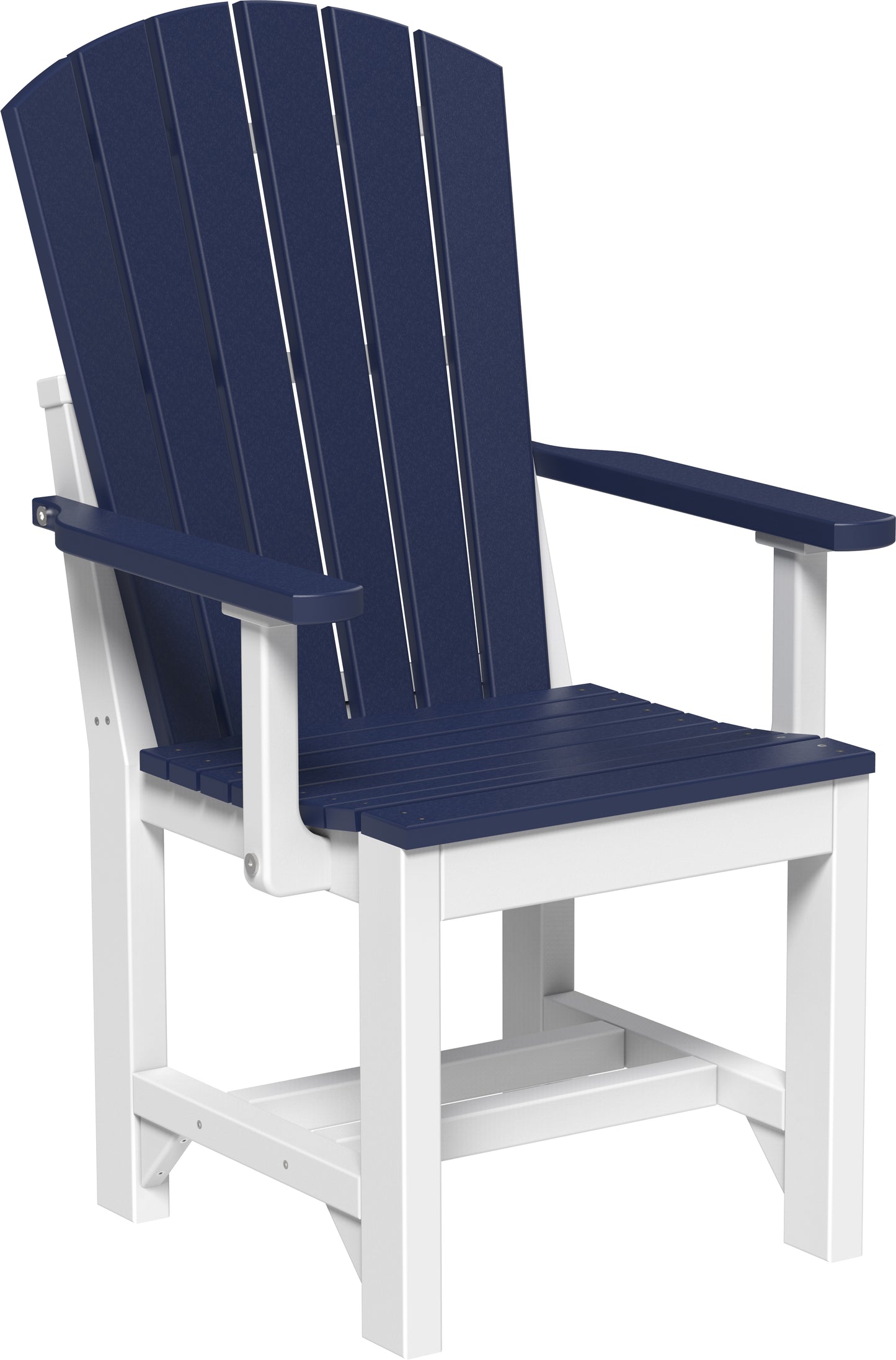 Adirondack Arm Chair Patriot Blue & White / Dining Height