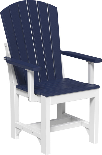 Adirondack Arm Chair Patriot Blue & White / Dining Height