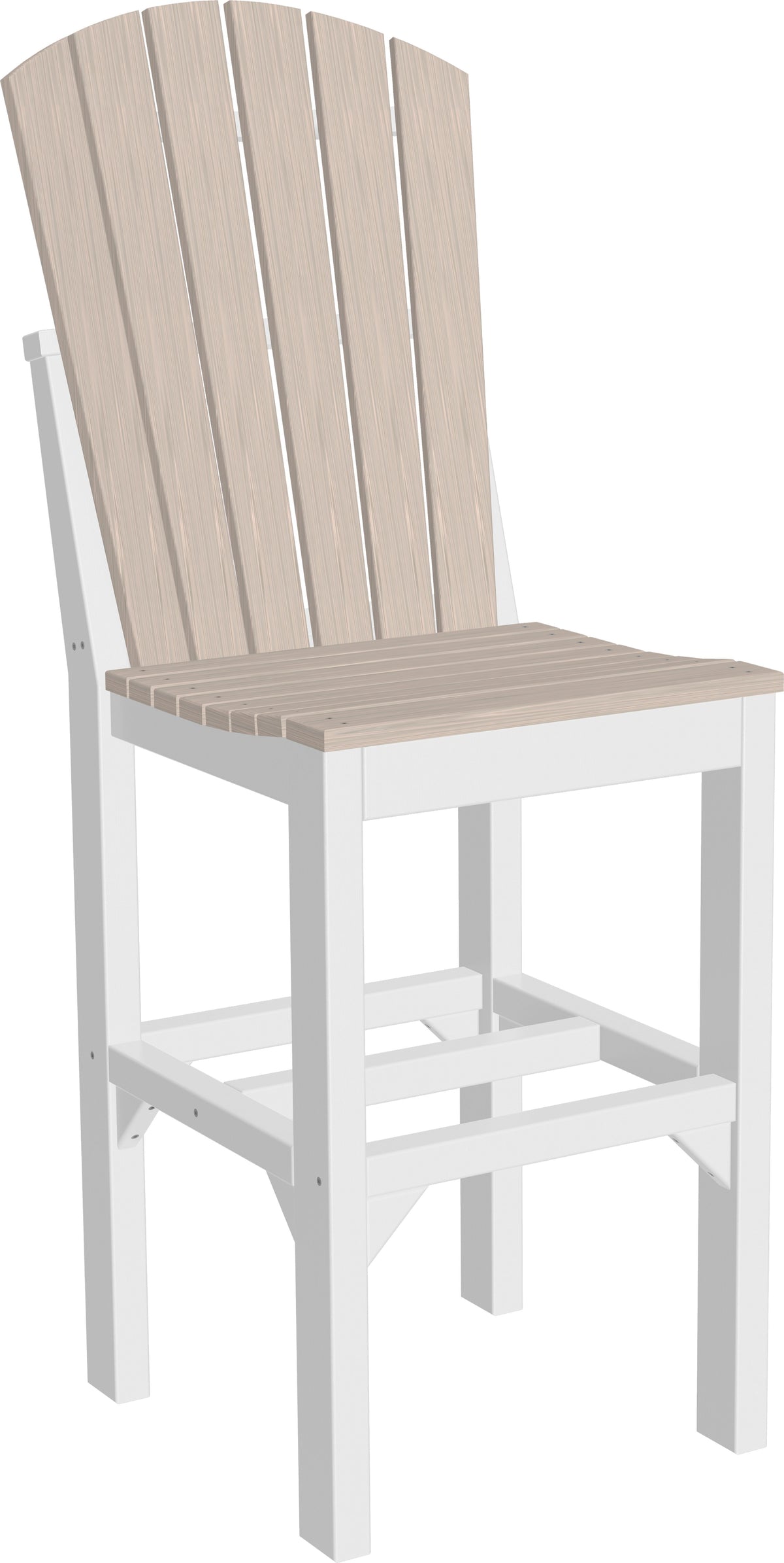 Adirondack Side Chair Birch & White / Bar Height