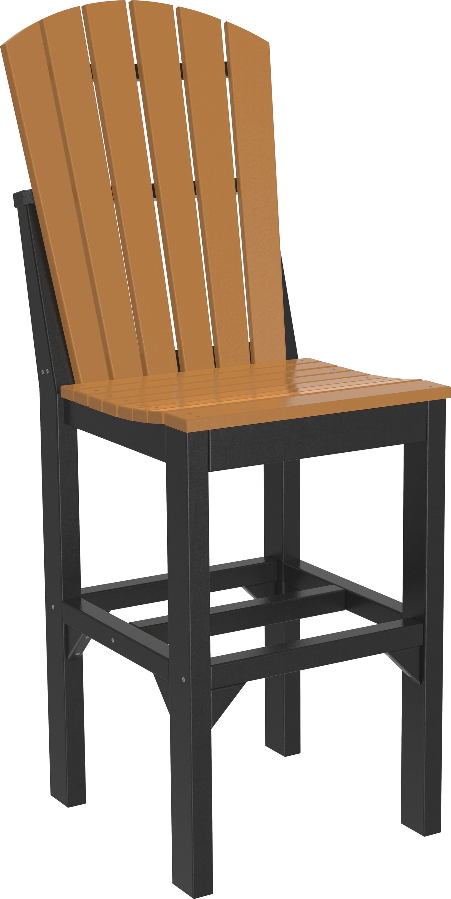 Adirondack Side Chair Cedar & Black / Bar Height