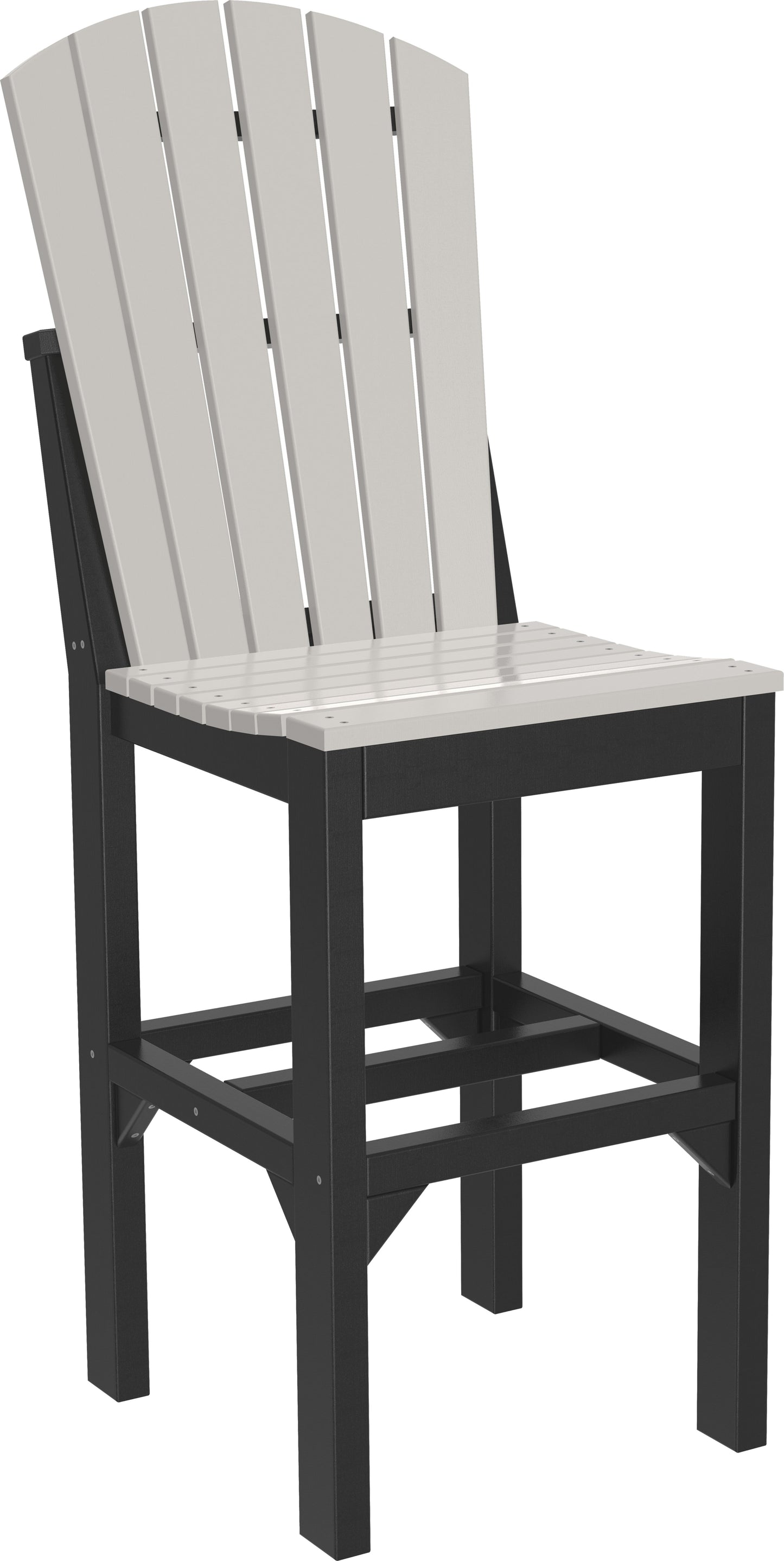 Adirondack Side Chair Dove Gray & Black / Bar Height