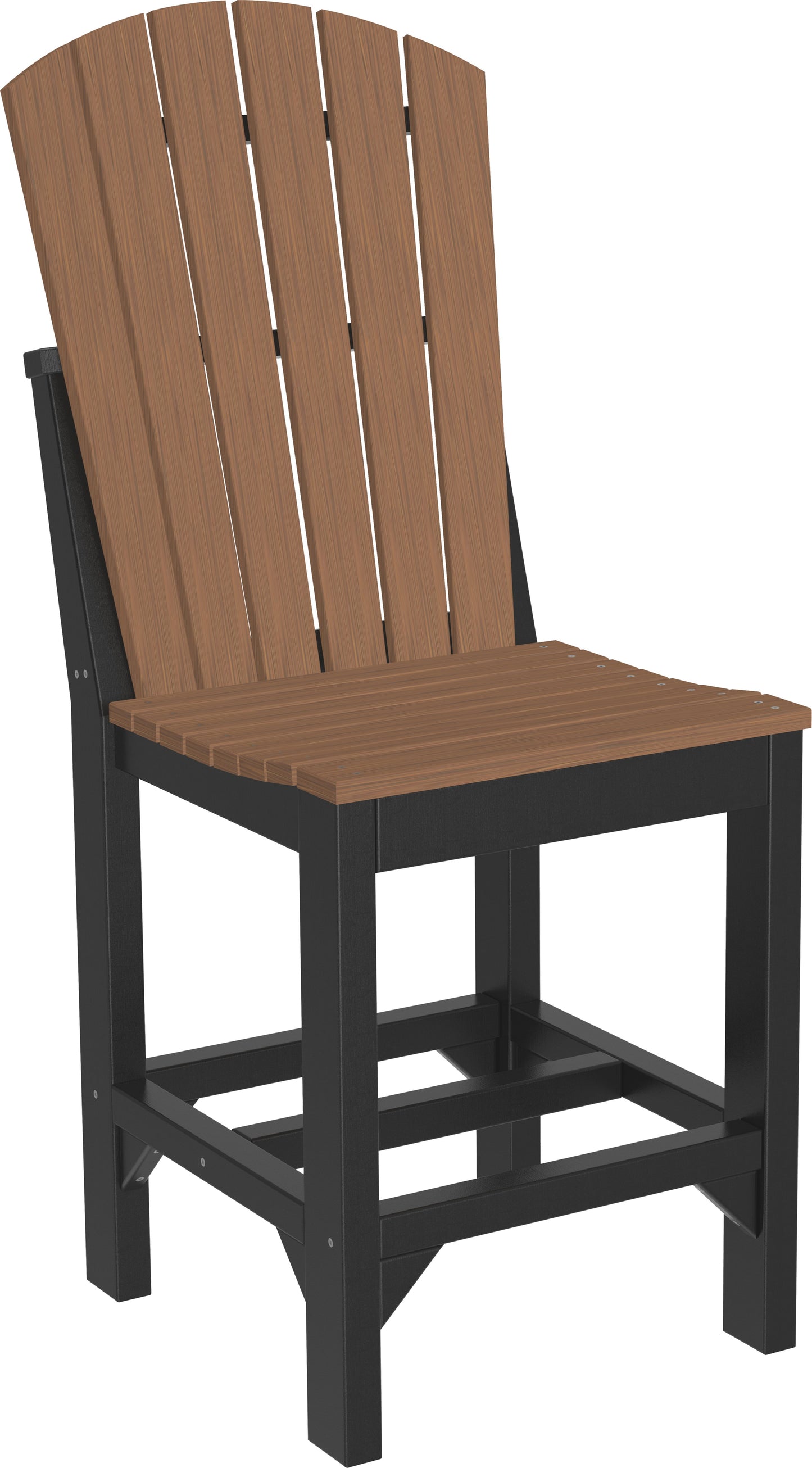 Adirondack Side Chair Antique Mahogany & Black / Counter Height