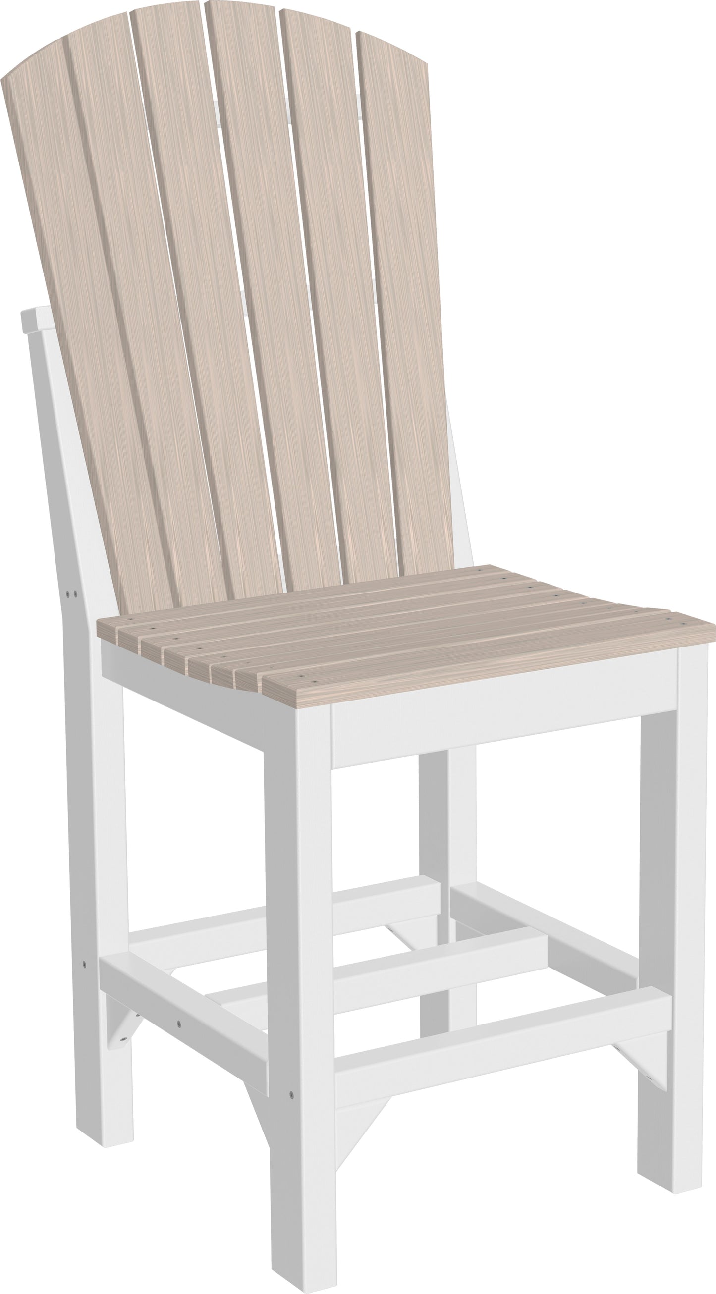 Adirondack Side Chair Birch & White / Counter Height