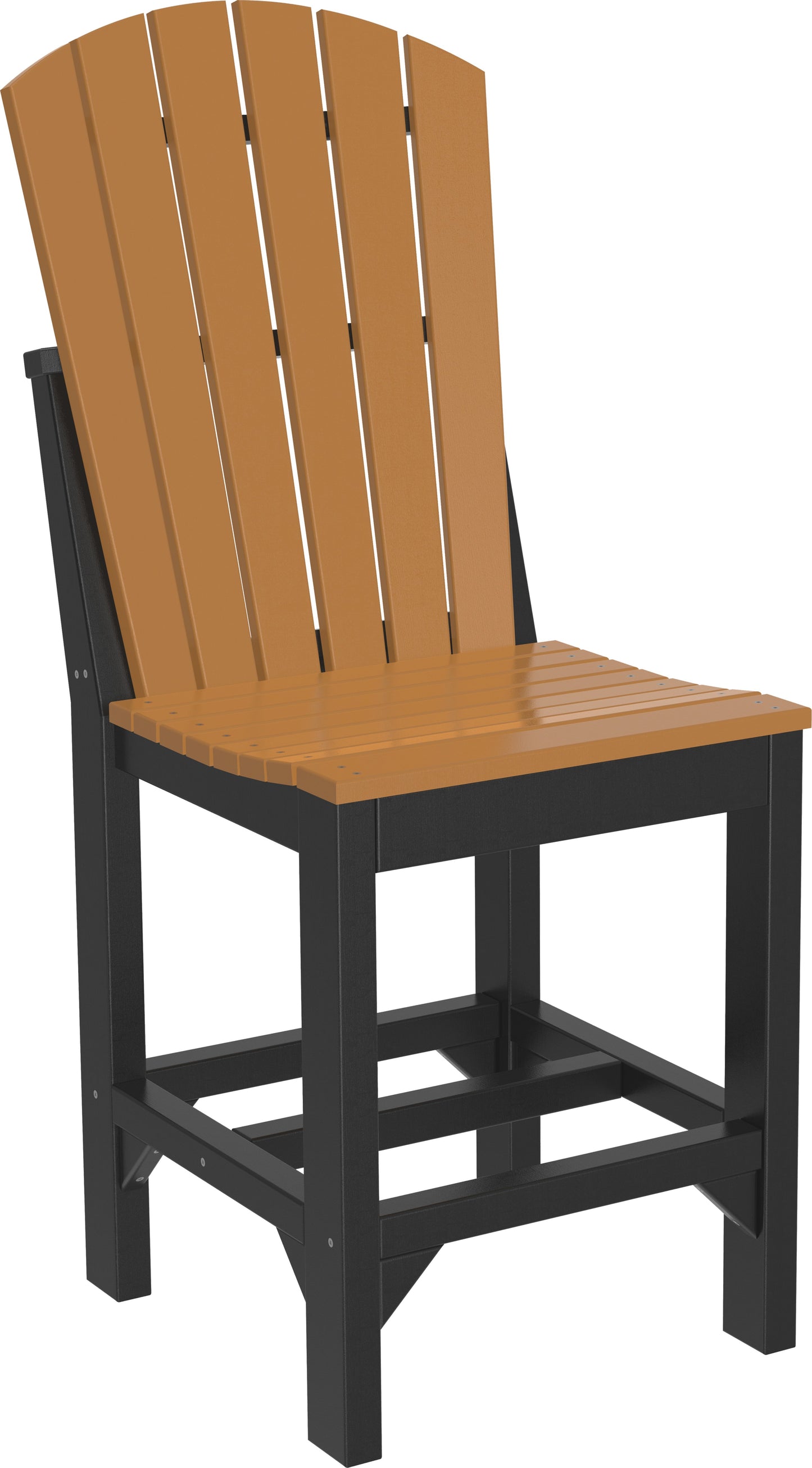 Adirondack Side Chair Cedar & Black / Counter Height
