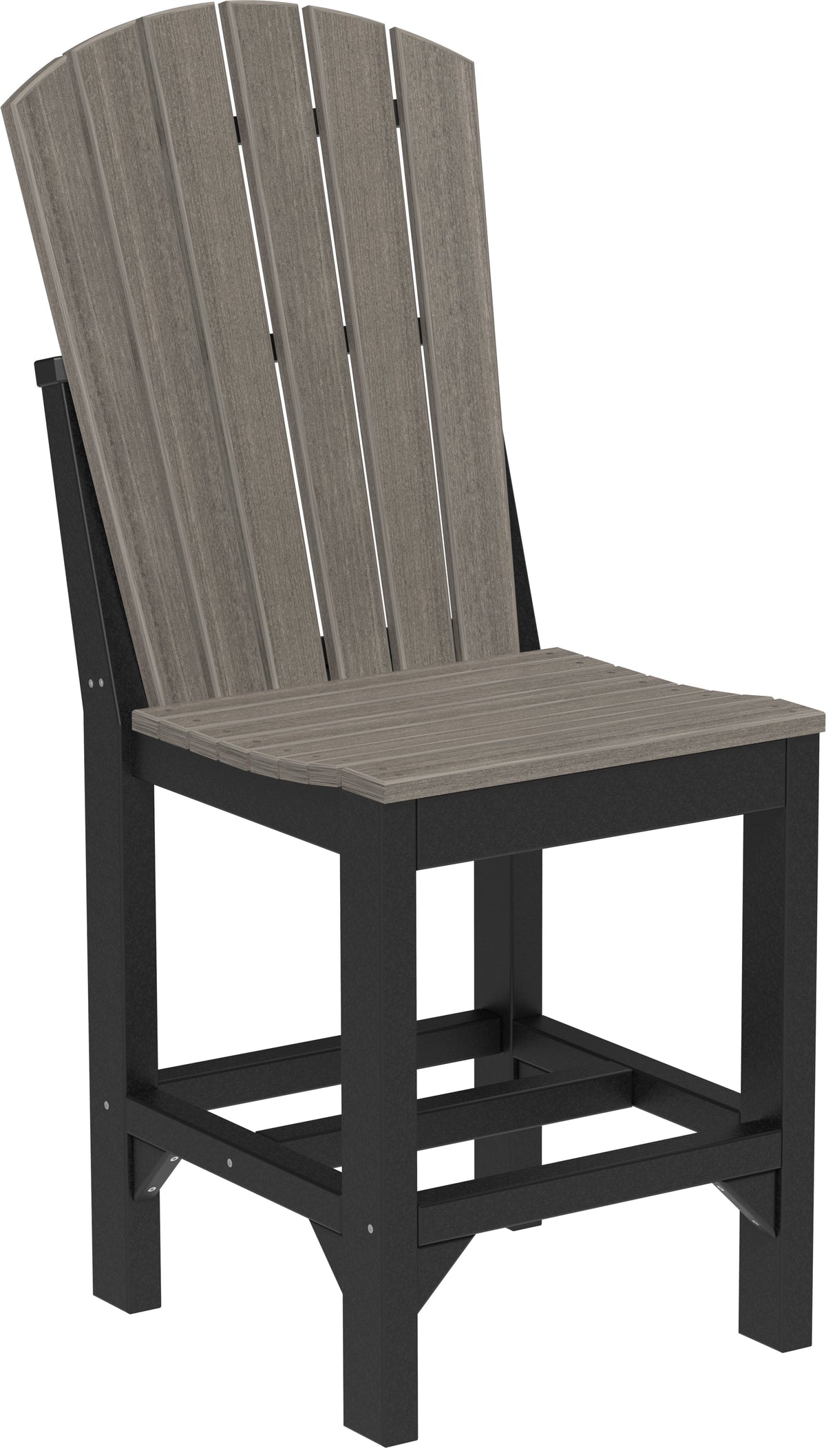 Adirondack Side Chair Coastal Gray & Black / Counter Height