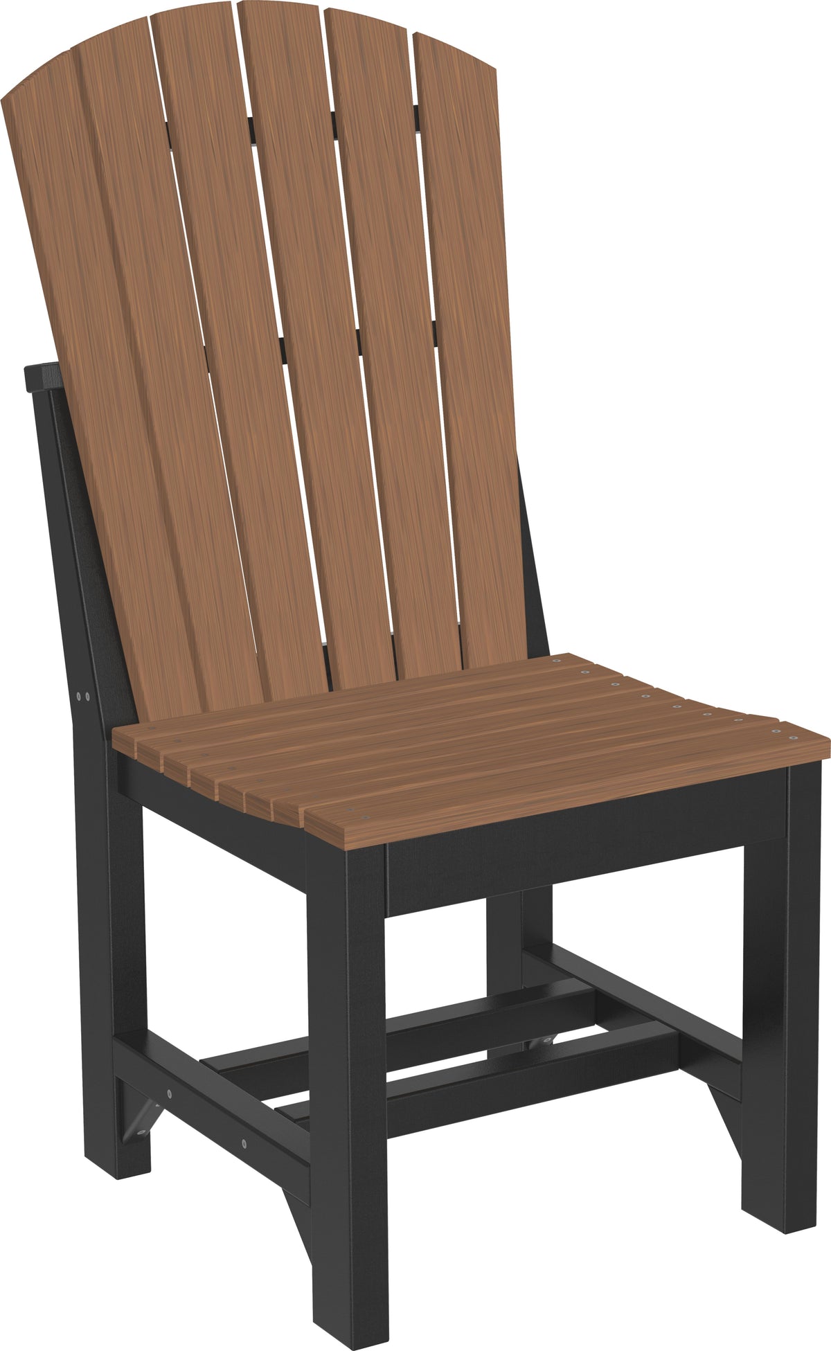 Adirondack Side Chair Antique Mahogany & Black / Dining Height