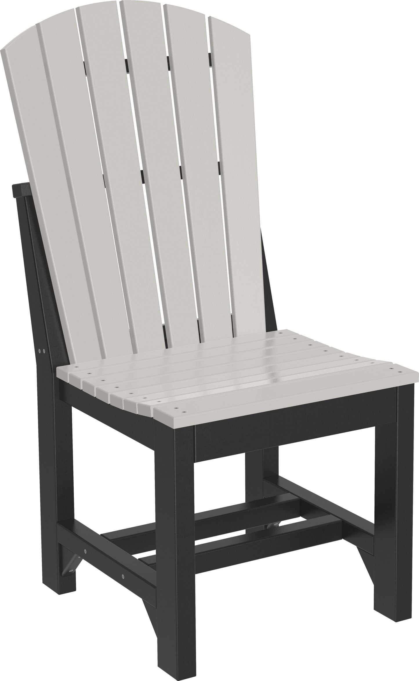 Adirondack Side Chair Dove Gray & Black / Dining Height