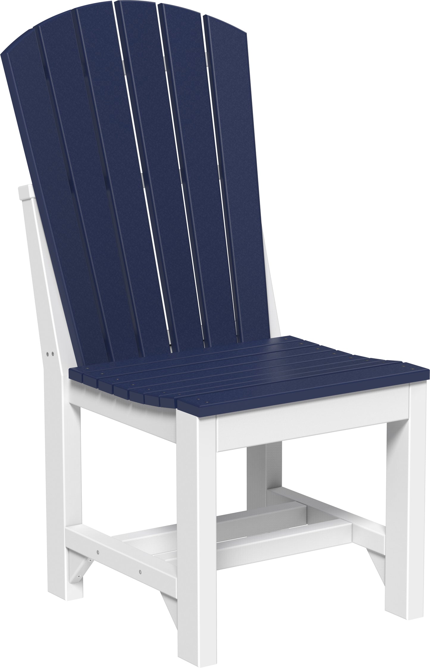 Adirondack Side Chair Patriot Blue & White / Dining Height