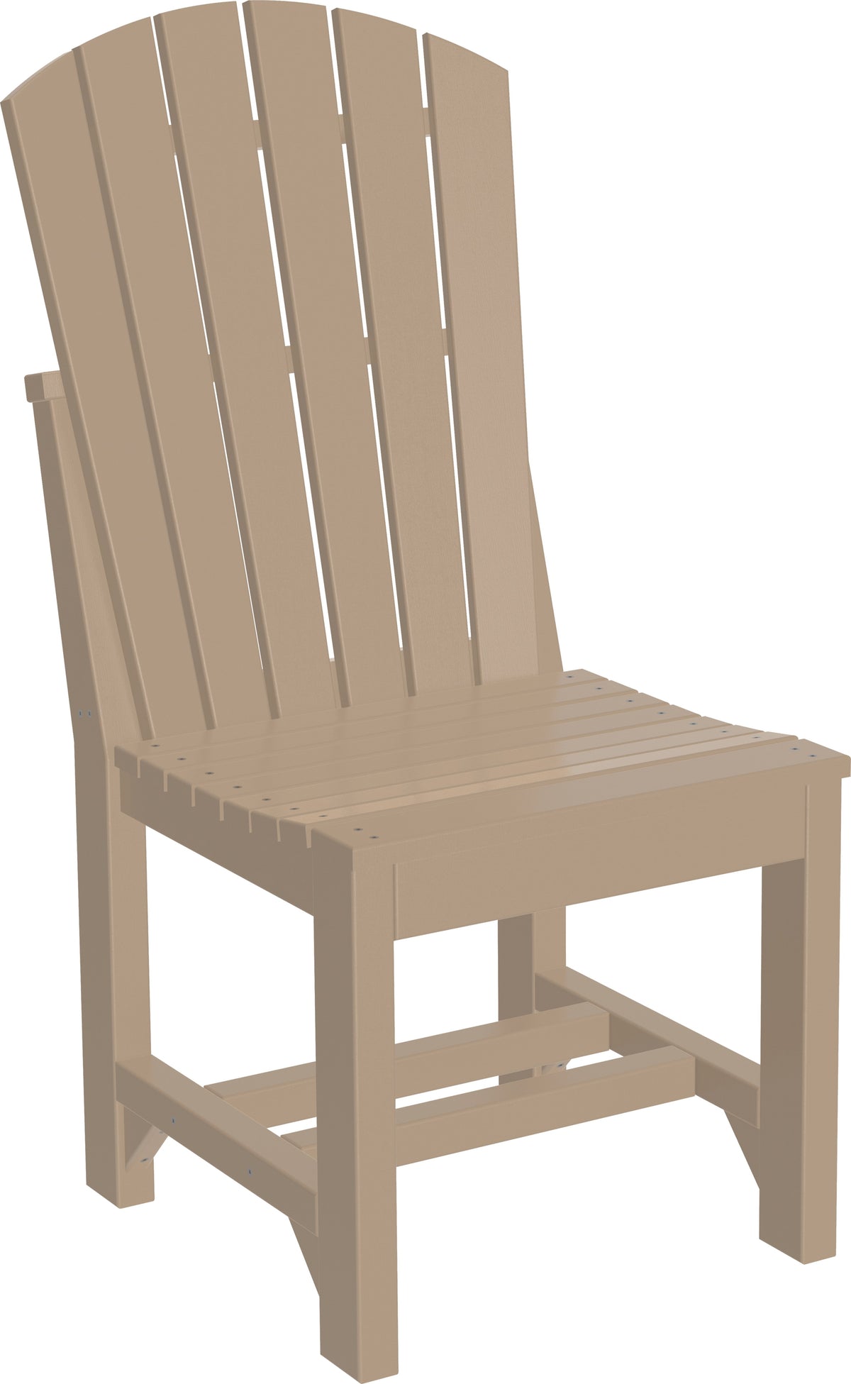 Adirondack Side Chair Weatherwood / Dining Height